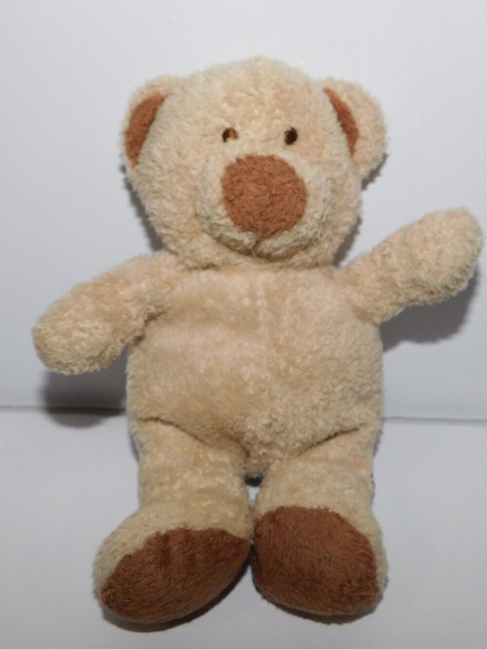 VTG 2004 Ty Love to  Baby Pluffies  7" Tan Brown Teddy Bear without Pjs Pajamas